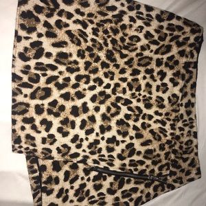 H&M leopard skirt
